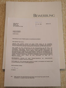 Bewerbung